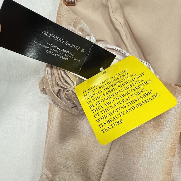 Alfred Sung Dress Women 4 Strapless or With Straps High Low Formal Pockets NWT - Picture 8 of 14